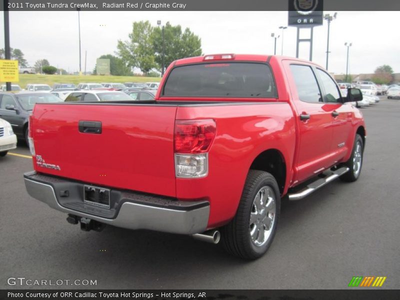 Radiant Red / Graphite Gray 2011 Toyota Tundra CrewMax