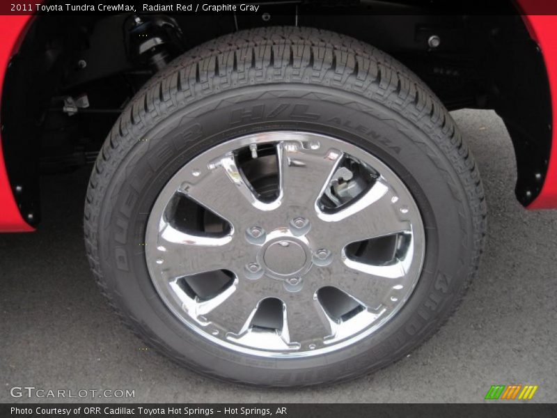 Radiant Red / Graphite Gray 2011 Toyota Tundra CrewMax