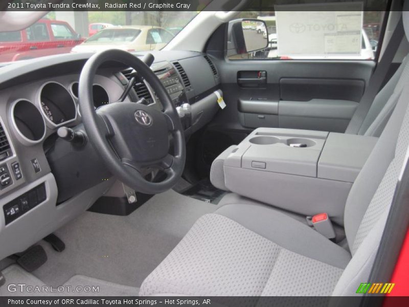 Radiant Red / Graphite Gray 2011 Toyota Tundra CrewMax