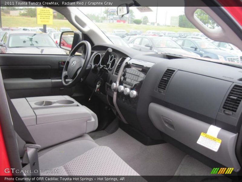 Radiant Red / Graphite Gray 2011 Toyota Tundra CrewMax