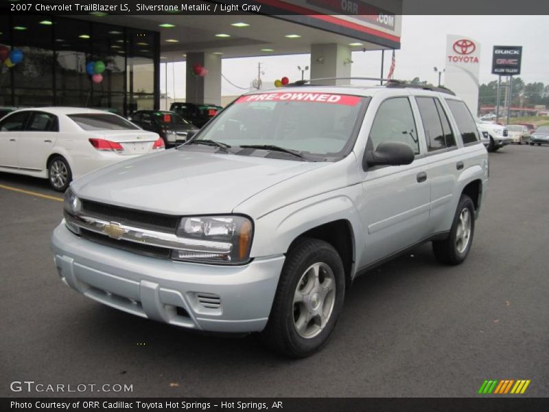 Silverstone Metallic / Light Gray 2007 Chevrolet TrailBlazer LS