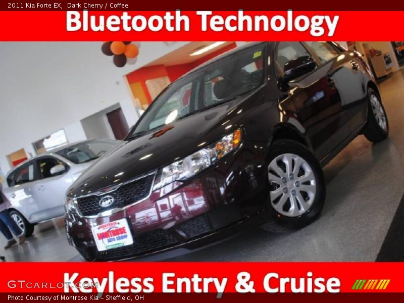 Dark Cherry / Coffee 2011 Kia Forte EX
