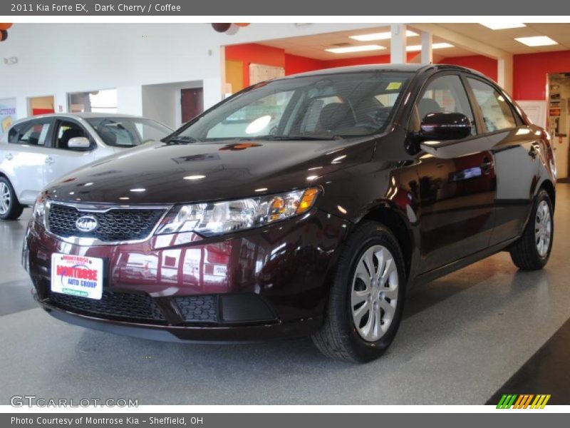 Dark Cherry / Coffee 2011 Kia Forte EX
