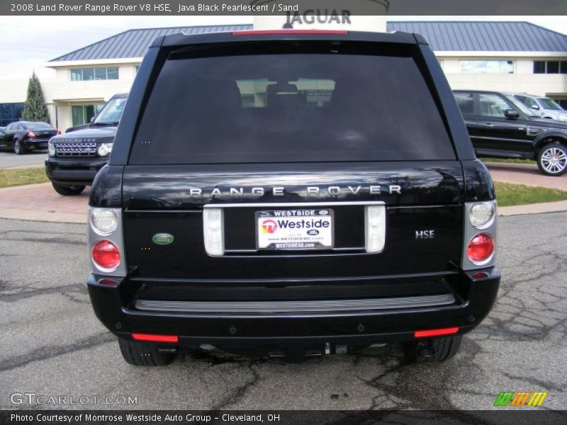 Java Black Pearlescent / Sand 2008 Land Rover Range Rover V8 HSE