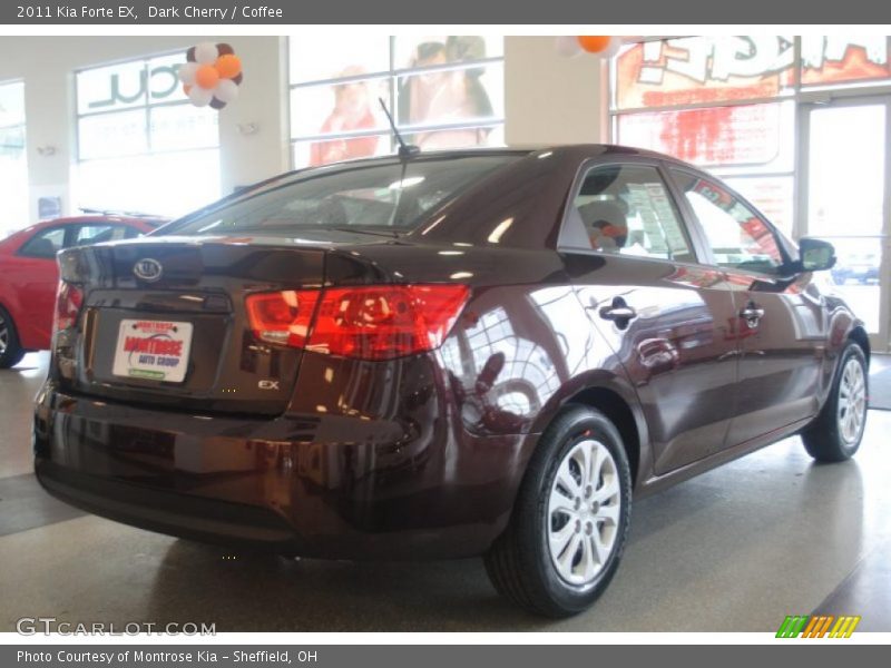 Dark Cherry / Coffee 2011 Kia Forte EX