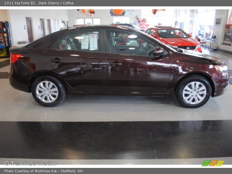 Dark Cherry / Coffee 2011 Kia Forte EX