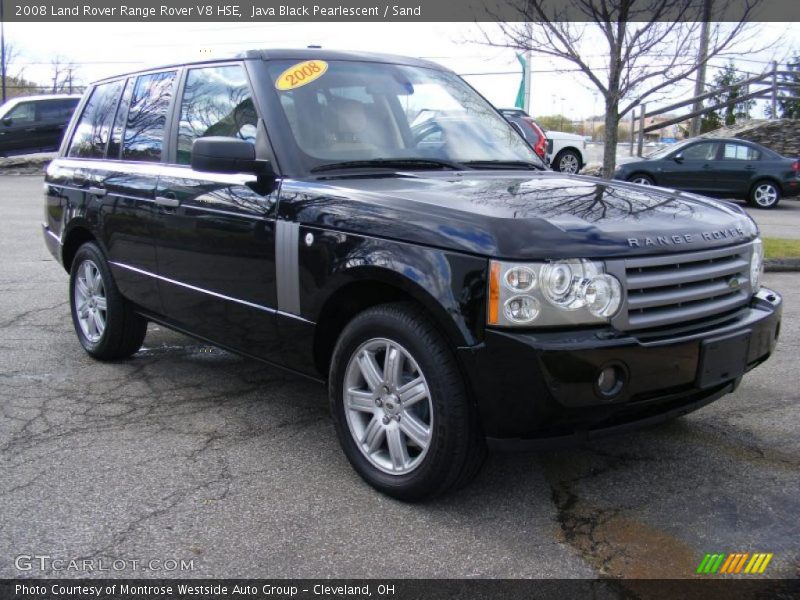 Java Black Pearlescent / Sand 2008 Land Rover Range Rover V8 HSE