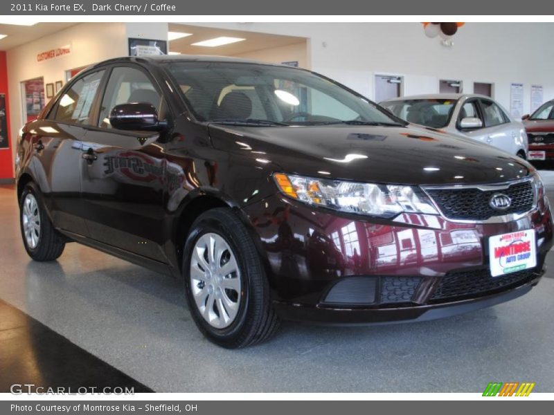 Dark Cherry / Coffee 2011 Kia Forte EX