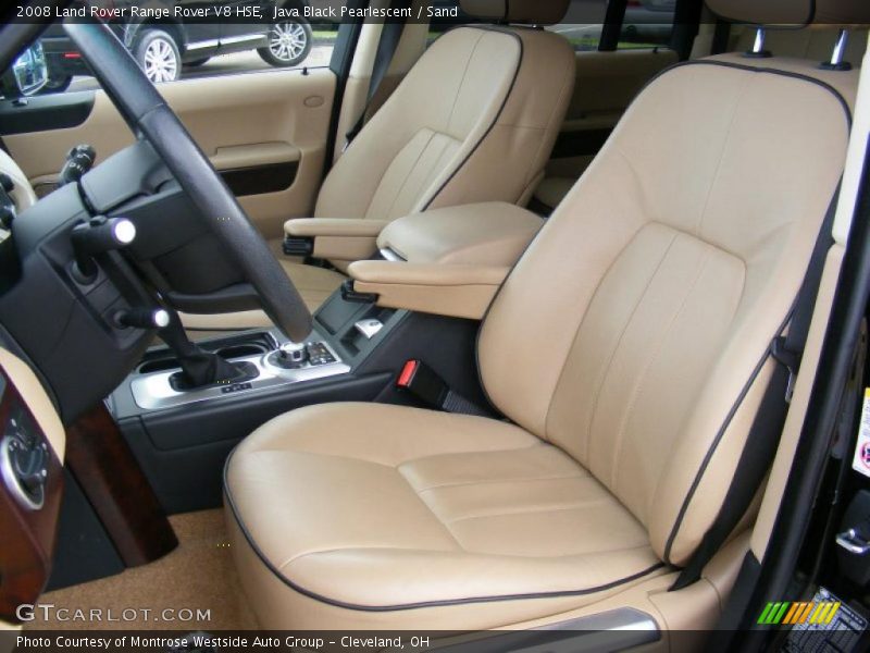 Java Black Pearlescent / Sand 2008 Land Rover Range Rover V8 HSE