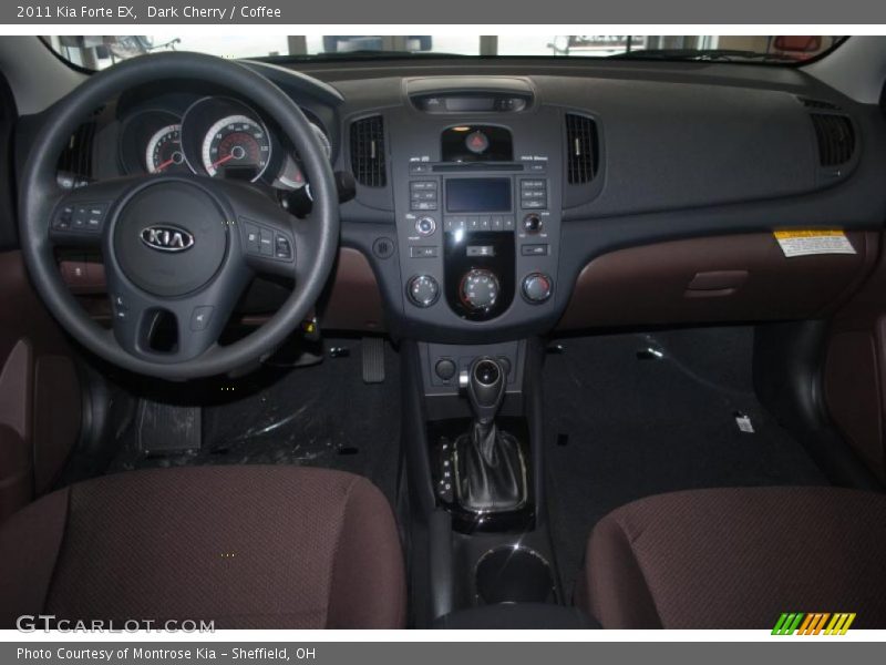 Dark Cherry / Coffee 2011 Kia Forte EX