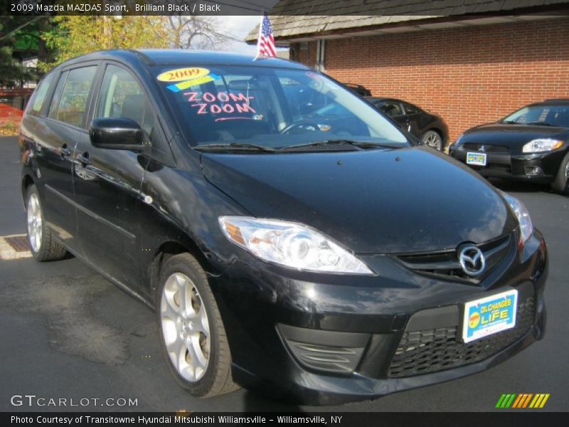 Brilliant Black / Black 2009 Mazda MAZDA5 Sport