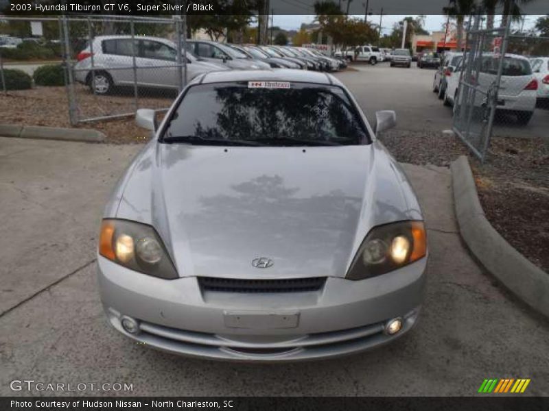 Super Silver / Black 2003 Hyundai Tiburon GT V6