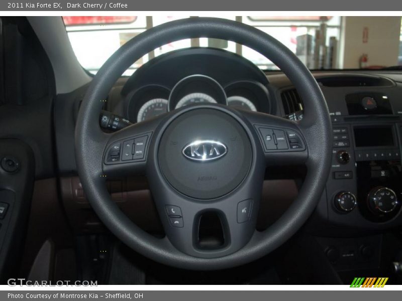 Dark Cherry / Coffee 2011 Kia Forte EX