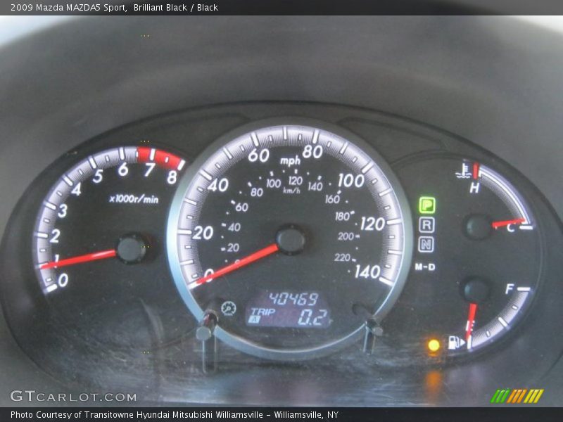 Brilliant Black / Black 2009 Mazda MAZDA5 Sport