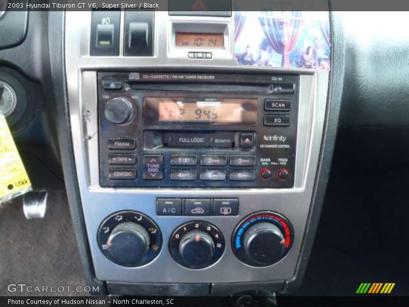 Super Silver / Black 2003 Hyundai Tiburon GT V6