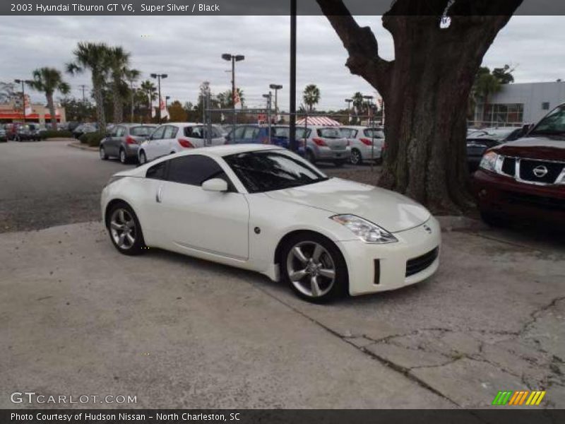 Super Silver / Black 2003 Hyundai Tiburon GT V6