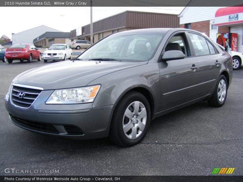 Willow Gray / Gray 2010 Hyundai Sonata GLS