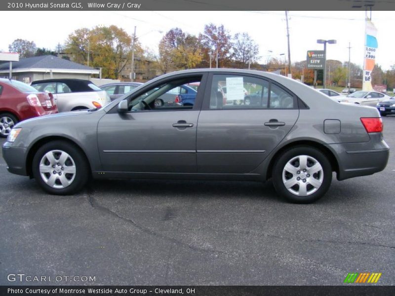Willow Gray / Gray 2010 Hyundai Sonata GLS