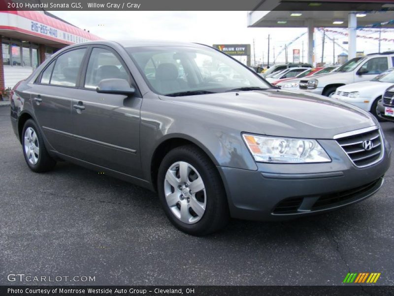 Willow Gray / Gray 2010 Hyundai Sonata GLS