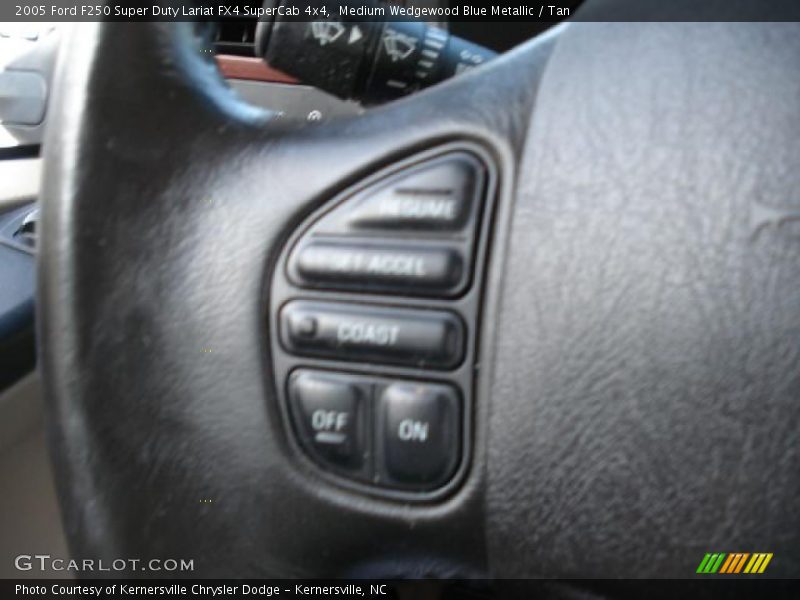 Medium Wedgewood Blue Metallic / Tan 2005 Ford F250 Super Duty Lariat FX4 SuperCab 4x4