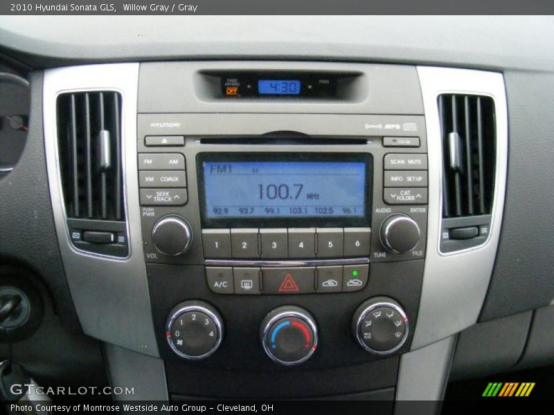 Willow Gray / Gray 2010 Hyundai Sonata GLS