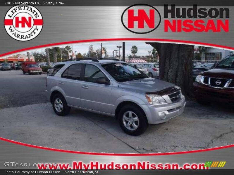 Silver / Gray 2006 Kia Sorento EX
