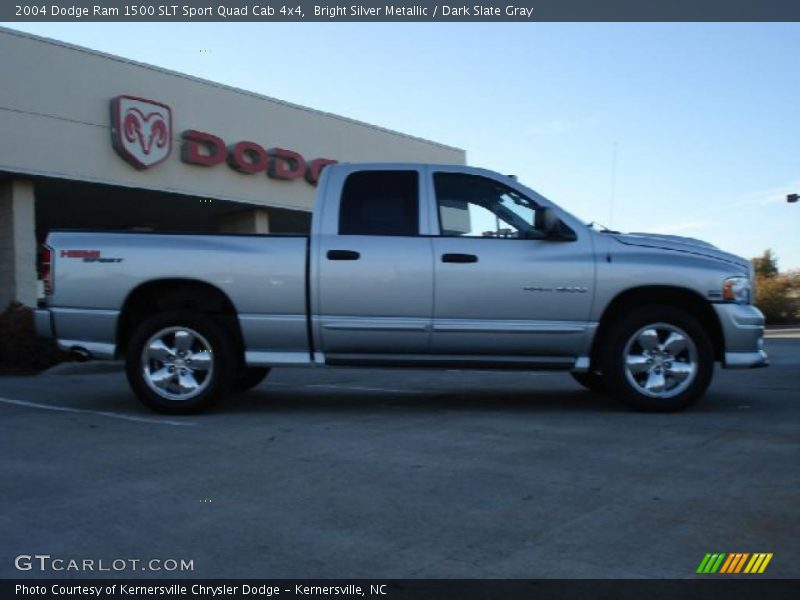 Bright Silver Metallic / Dark Slate Gray 2004 Dodge Ram 1500 SLT Sport Quad Cab 4x4
