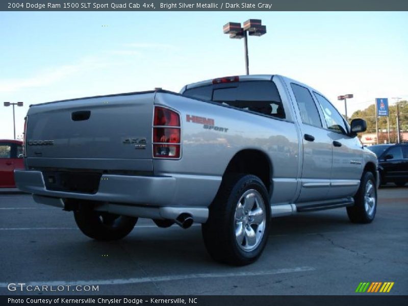Bright Silver Metallic / Dark Slate Gray 2004 Dodge Ram 1500 SLT Sport Quad Cab 4x4