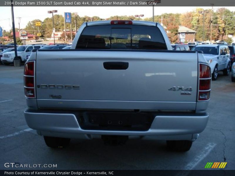 Bright Silver Metallic / Dark Slate Gray 2004 Dodge Ram 1500 SLT Sport Quad Cab 4x4