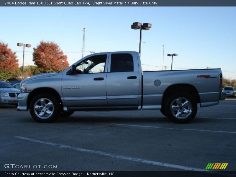 Bright Silver Metallic / Dark Slate Gray 2004 Dodge Ram 1500 SLT Sport Quad Cab 4x4