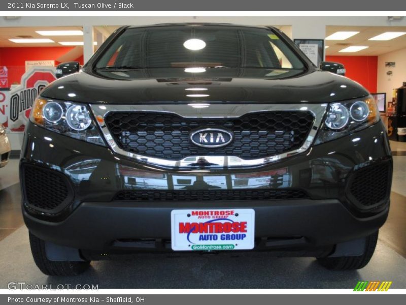 Tuscan Olive / Black 2011 Kia Sorento LX