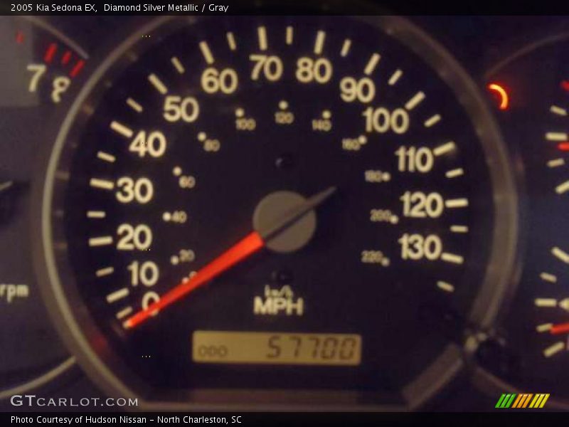 Diamond Silver Metallic / Gray 2005 Kia Sedona EX