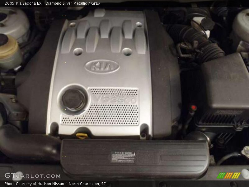Diamond Silver Metallic / Gray 2005 Kia Sedona EX