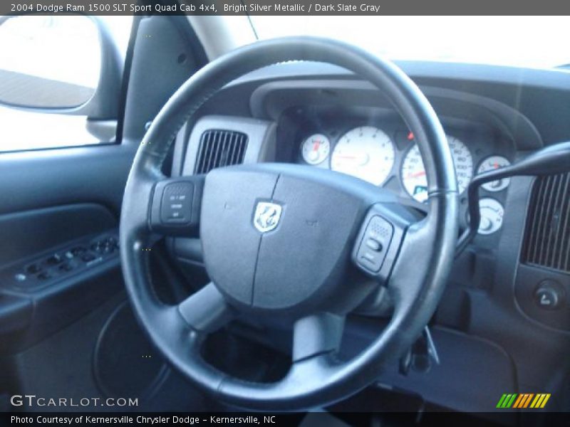 Bright Silver Metallic / Dark Slate Gray 2004 Dodge Ram 1500 SLT Sport Quad Cab 4x4