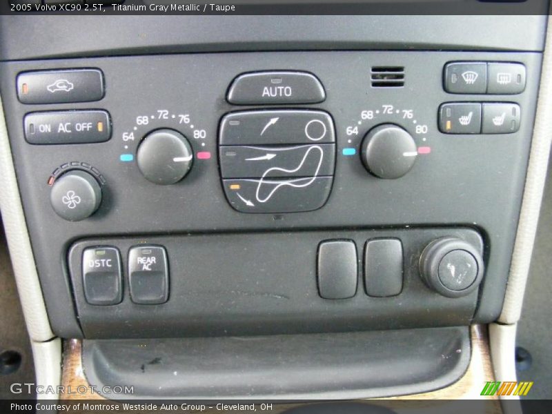 Controls of 2005 XC90 2.5T