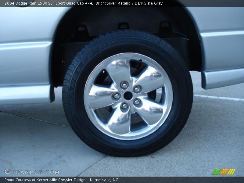 Bright Silver Metallic / Dark Slate Gray 2004 Dodge Ram 1500 SLT Sport Quad Cab 4x4