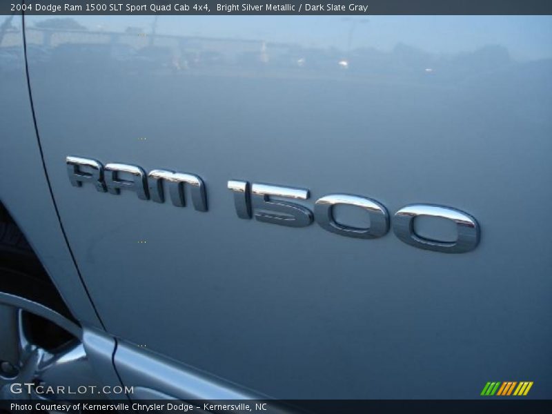 Bright Silver Metallic / Dark Slate Gray 2004 Dodge Ram 1500 SLT Sport Quad Cab 4x4