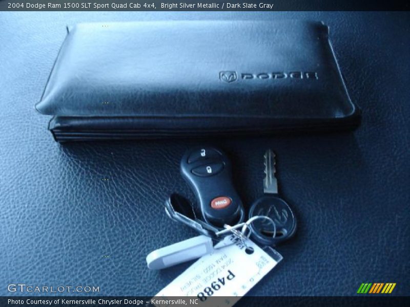 Bright Silver Metallic / Dark Slate Gray 2004 Dodge Ram 1500 SLT Sport Quad Cab 4x4