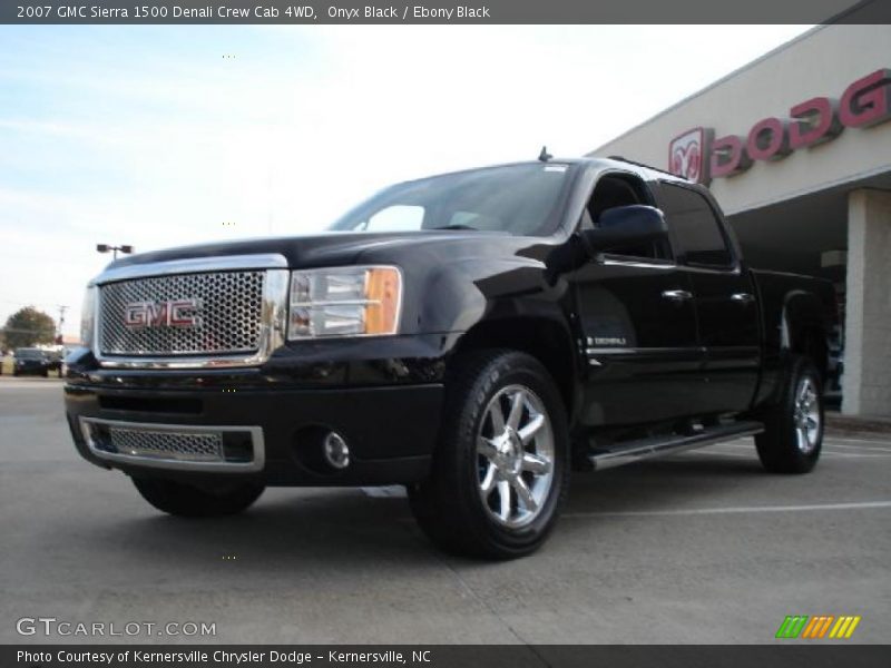 Onyx Black / Ebony Black 2007 GMC Sierra 1500 Denali Crew Cab 4WD