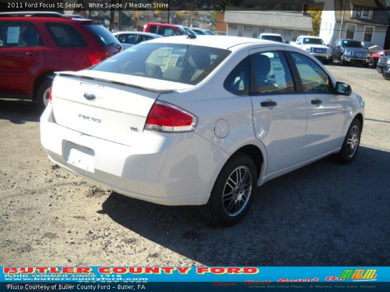 White Suede / Medium Stone 2011 Ford Focus SE Sedan