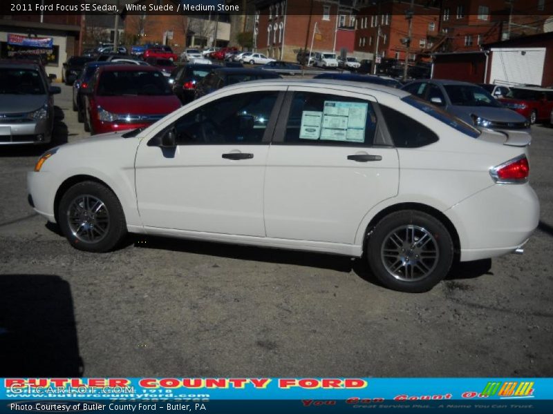 White Suede / Medium Stone 2011 Ford Focus SE Sedan