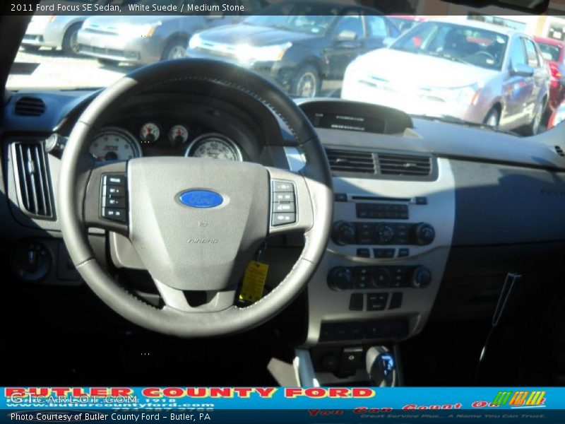 White Suede / Medium Stone 2011 Ford Focus SE Sedan