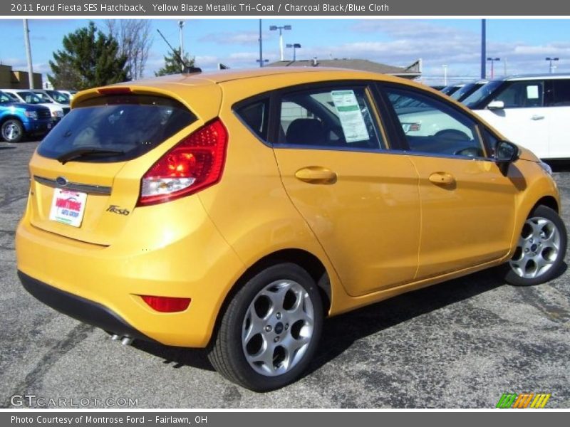  2011 Fiesta SES Hatchback Yellow Blaze Metallic Tri-Coat
