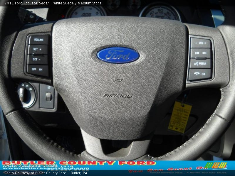 White Suede / Medium Stone 2011 Ford Focus SE Sedan