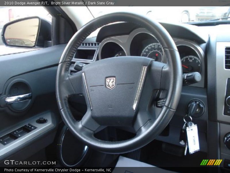 Bright Silver Metallic / Dark Slate Gray 2010 Dodge Avenger R/T