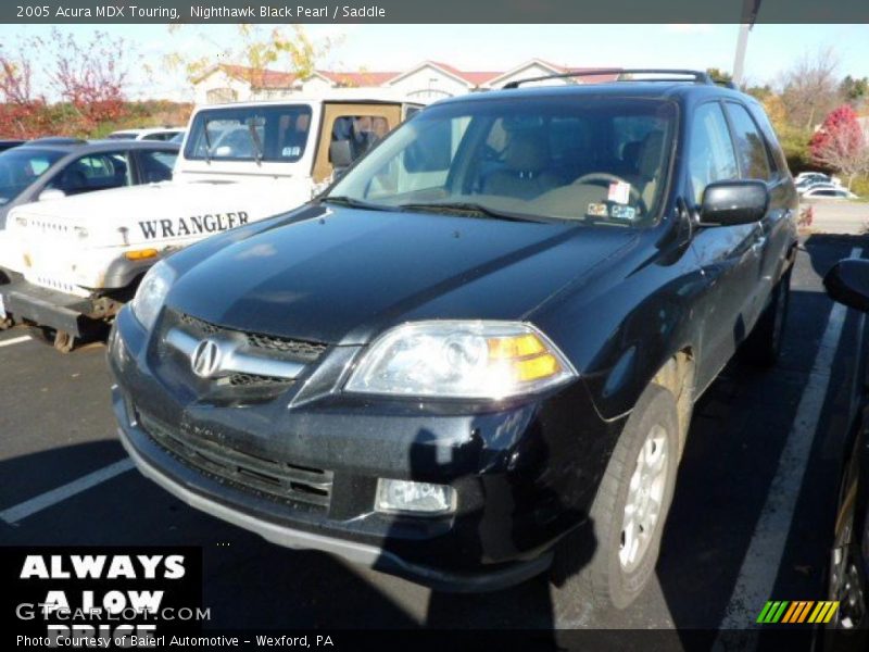 Nighthawk Black Pearl / Saddle 2005 Acura MDX Touring