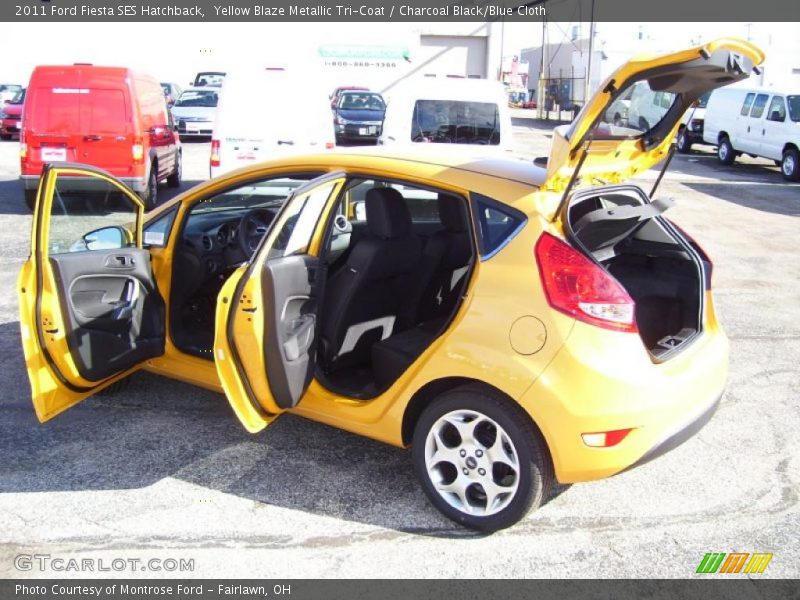  2011 Fiesta SES Hatchback Yellow Blaze Metallic Tri-Coat