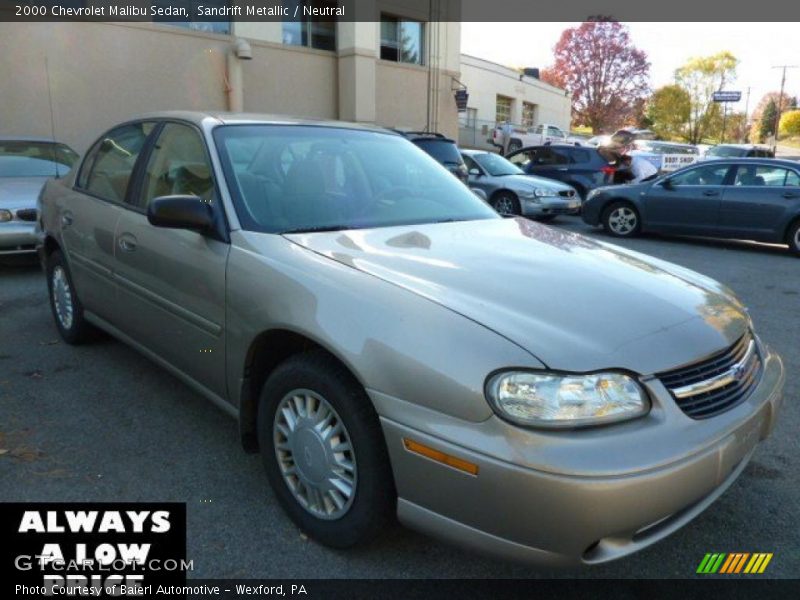 Sandrift Metallic / Neutral 2000 Chevrolet Malibu Sedan