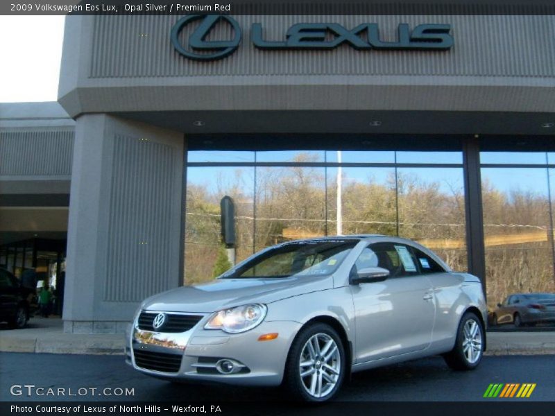 Opal Silver / Premium Red 2009 Volkswagen Eos Lux