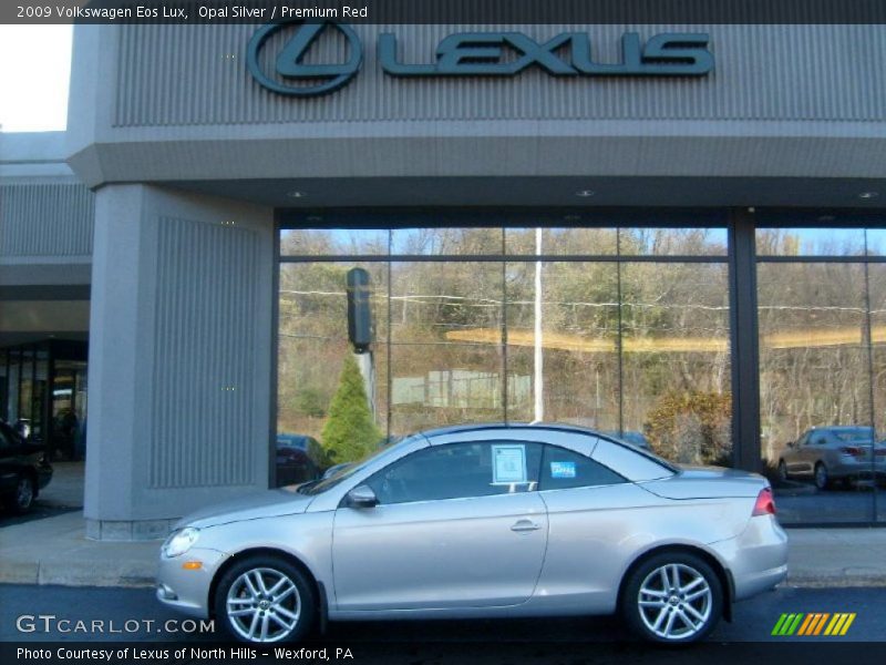 Opal Silver / Premium Red 2009 Volkswagen Eos Lux